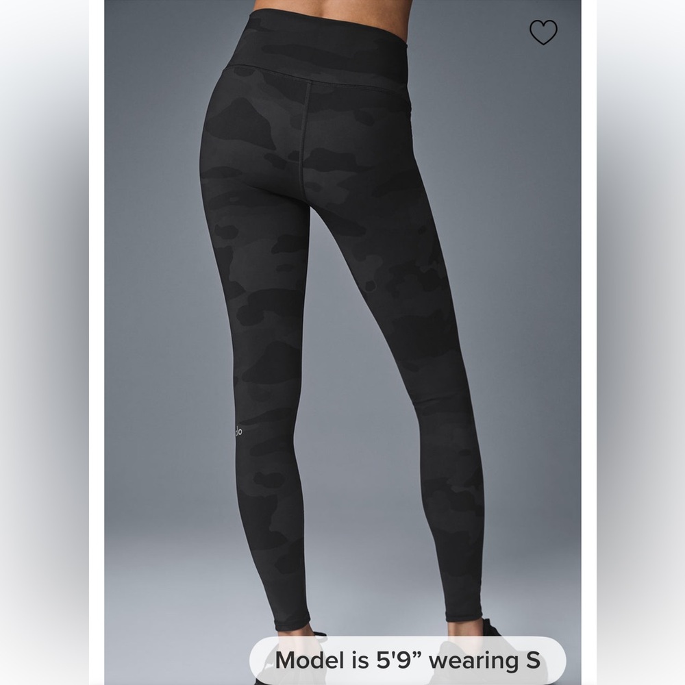 ALO Yoga High-Waist Camo Vapor Legging-Blk Camo-S-NWT - Picture 4 of 8